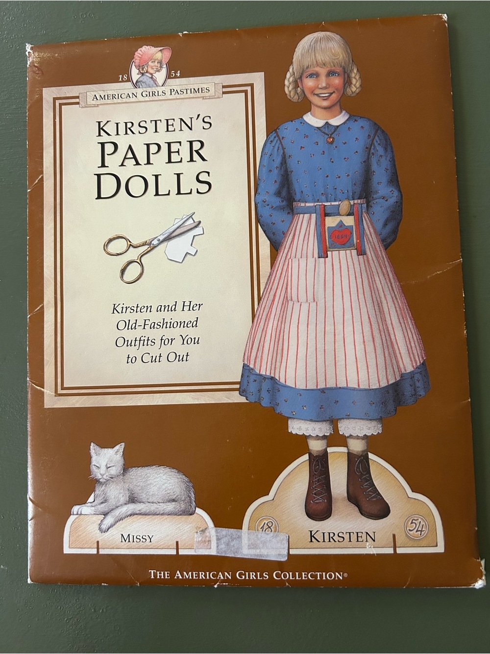 American Girls Pastimes Collection Kirsten's & Missy Paper Dolls New Open Packag